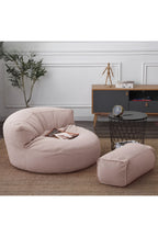 GoodNight&SoftHome Twist Puf Berjer Takım Rahat Yeni Nesil Bench - Kırmızı