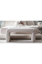 Yeni Nesil Duo Legom Bench - İkili Tabure & Sehpa Seti - Kahverengi
