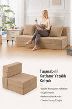 Mola Çok Fonksiyonlu Yataklı Koltuk - Bej