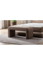 Yeni Nesil Duo Legom Bench - İkili Tabure & Sehpa Seti - Bej - 60 x 100