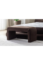 Yeni Nesil Duo Legom Bench - İkili Tabure & Sehpa Seti - Kahverengi - 60 x 100