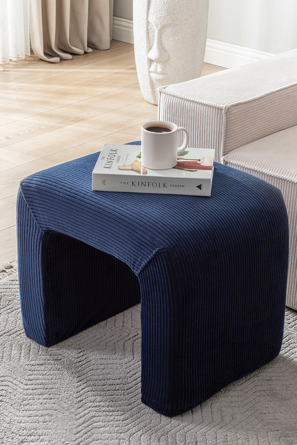 Yeni Nesil Legom Bench Sandalye&Sehpa Tekli - Krem
