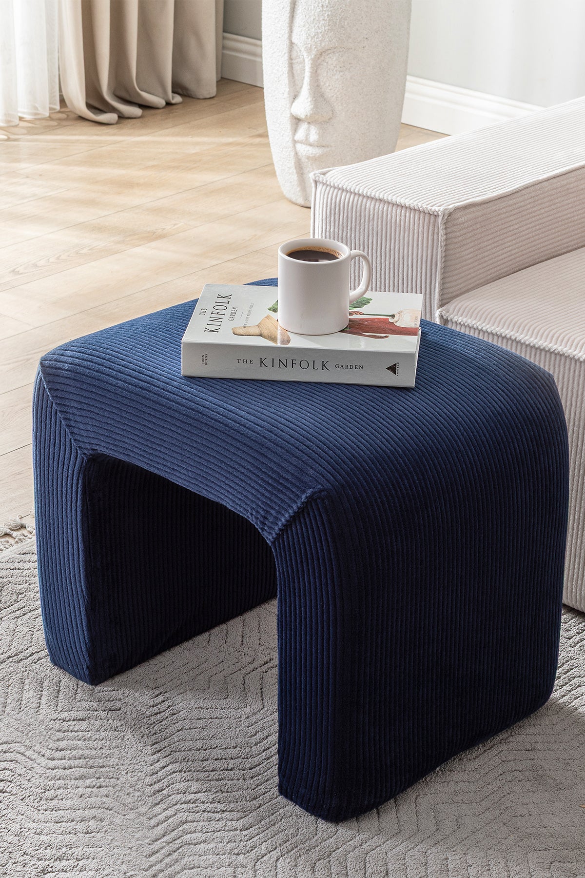 Yeni Nesil Legom Bench Sandalye&Sehpa Tekli - Krem