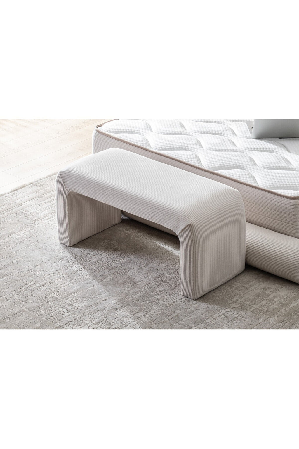 Yeni Nesil Duo Legom Bench - İkili Tabure & Sehpa Seti - Pembe