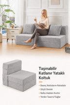Mola Çok Fonksiyonlu Yataklı Koltuk - Gri
