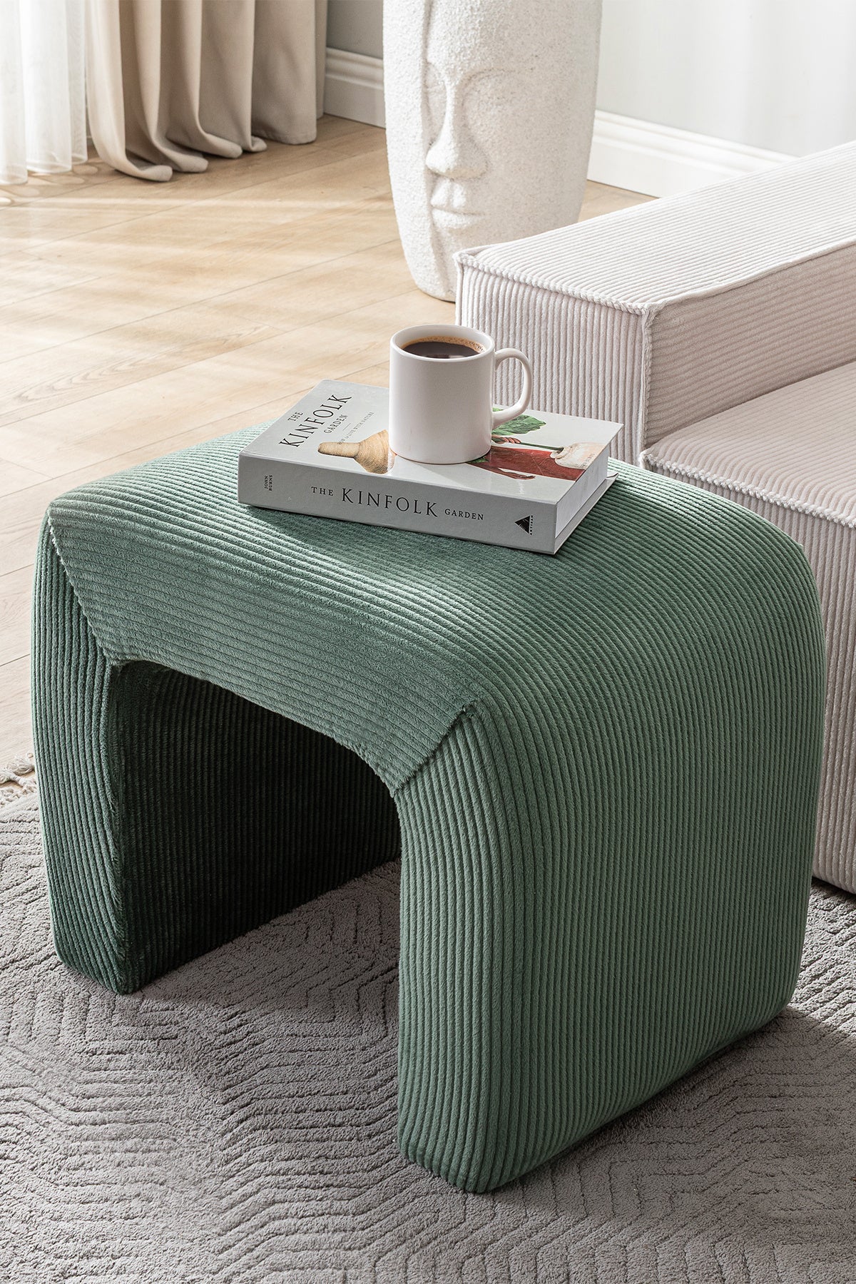 Yeni Nesil Legom Bench Sandalye&Sehpa Tekli - Yeşil - 60 x 42 – pembebench