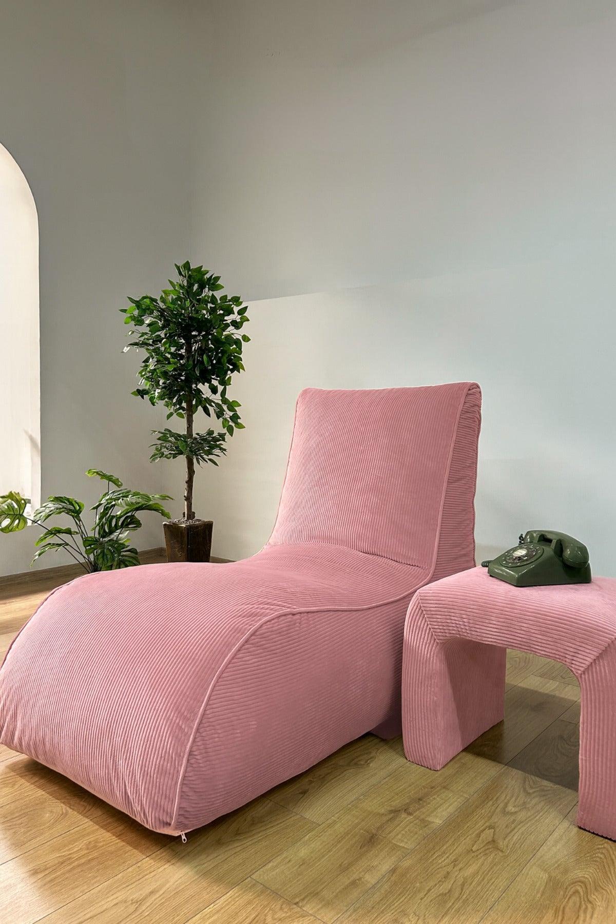Yeni Nesil Tedy Mokka Aktivite koltuğu Dinlenme Koltuğu Puf Bench Tv Koltuğu - Pembe - Tek Ebat