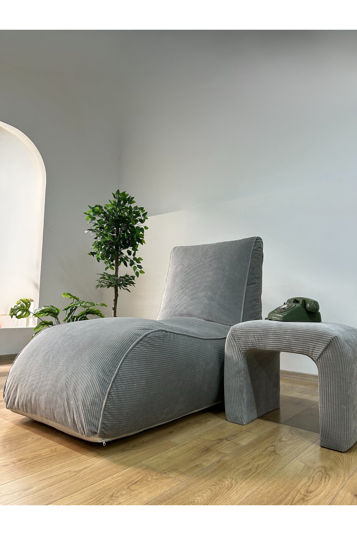 Yeni Nesil Tedy Mokka Aktivite koltuğu Dinlenme Koltuğu Puf Bench Tv Koltuğu - Krem