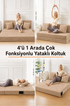 Mola Çok Fonksiyonlu Yataklı Koltuk - Bej