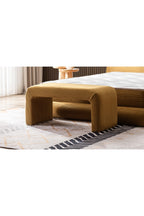 Yeni Nesil Duo Legom Bench - İkili Tabure & Sehpa Seti - Hardal - 60 x 100