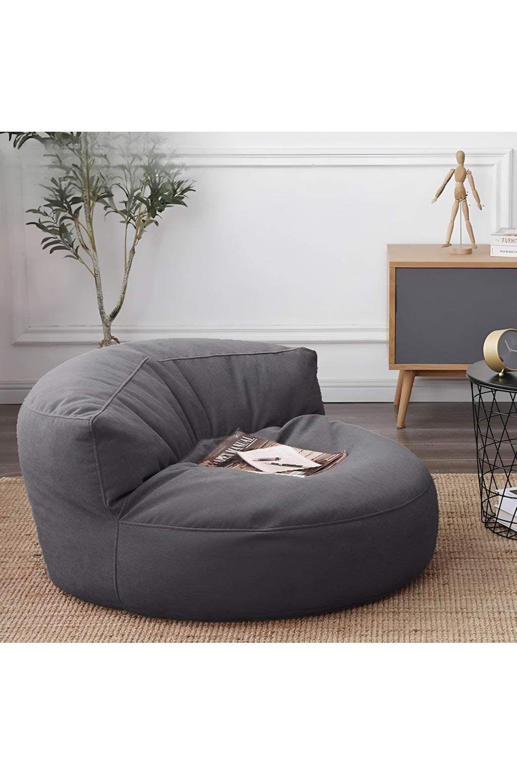GoodNight&SoftHome Twist Puf Berjer Takım Rahat Yeni Nesil Bench - Beyaz